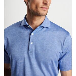 PETER MILLAR Polo Shirt Mens XXL Blue Crown Crafted Excursionist Flex $160
